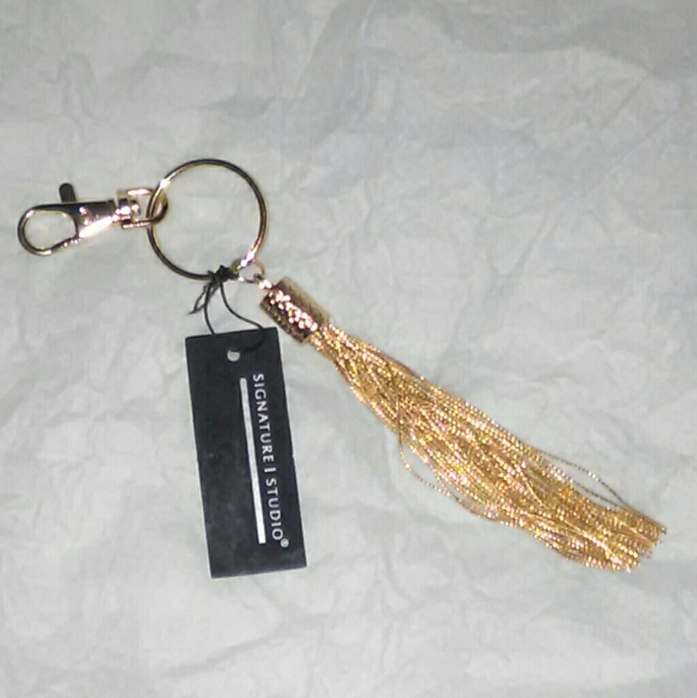 Gold Tassle Key Chain